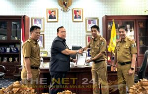 Wakil Bupati Lampung Timur Serahkan SPT Indra Budiman Sebagai PLT Kadis Koperasi Lampung Timur