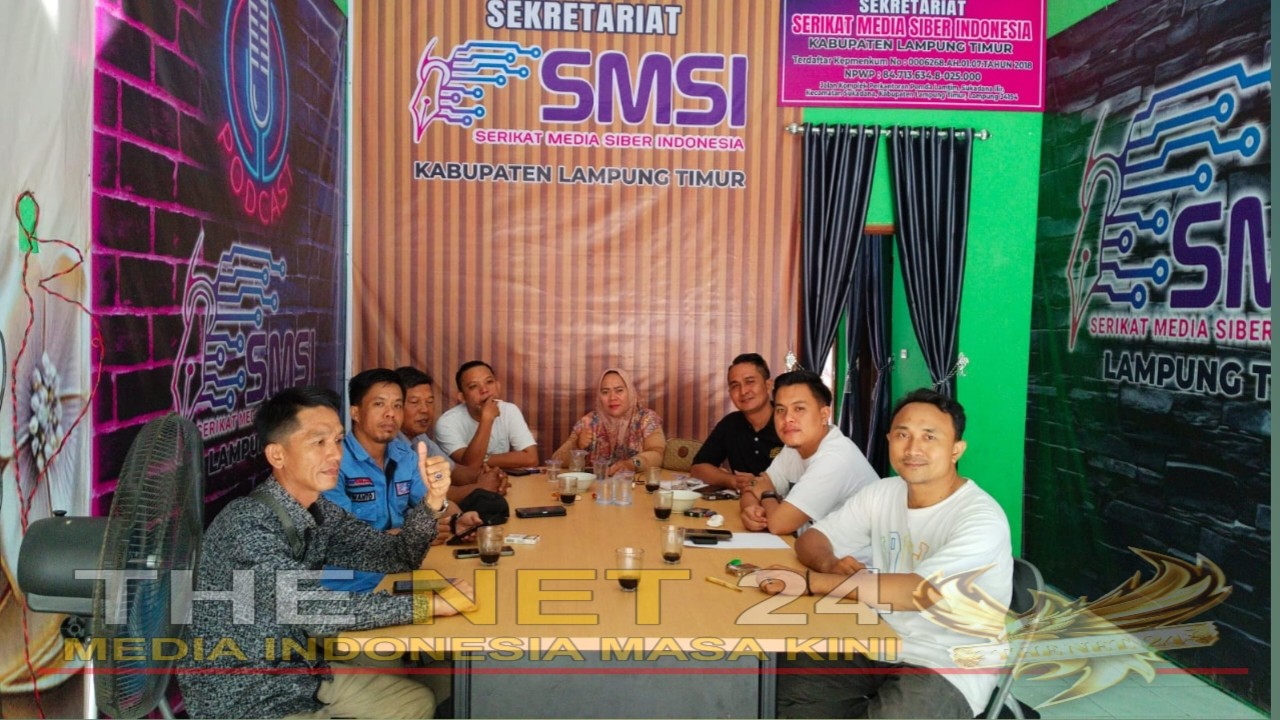 Rapat Koordinasi SMSI Lampung Timur, Bahas Program Kerja dan Syukuran Kantor Baru
