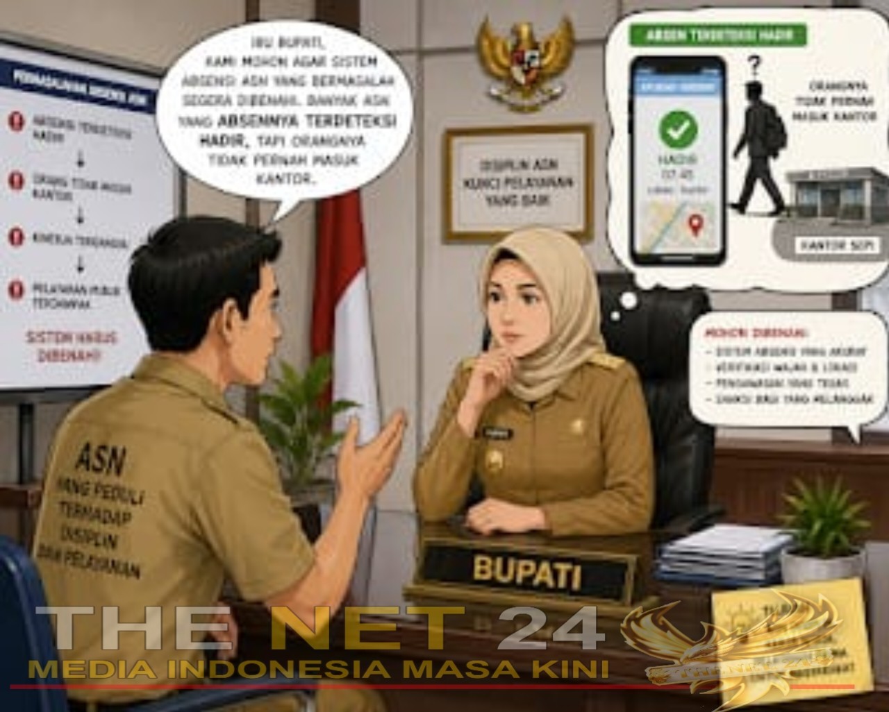 SMSI Way Kanan Soroti Potensi Kecurangan Absensi Elektronik ASN, Desak Evaluasi Total