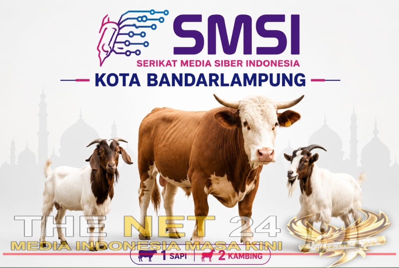 Idul Adha 1447 H, SMSI Bandar Lampung Salurkan 1 Sapi dan 2 Kambing Kurban Bantuan Pemkot