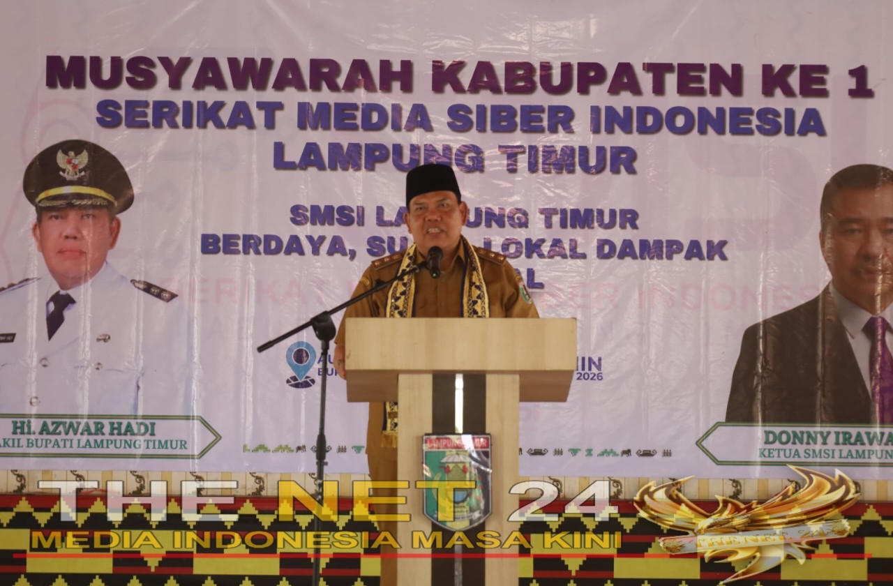 Muskab SMSI Lampung Timur 2026, Wabup Azwar Hadi: Jaga Profesionalitas & Kode Etik Jurnalistik