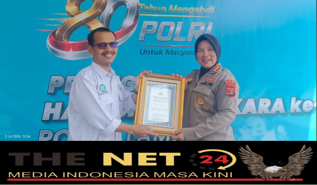 SMSI Provinsi Lampung Raih Penghargaan Dari Kapolda Lampung
