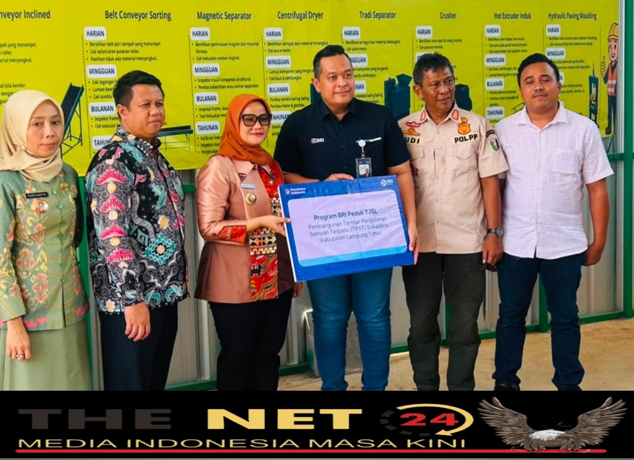 Bupati Lamtim Serahkan Bantuan BRI TJSL untuk TPST Sukadana, Dorong Konservasi Berkelanjutan