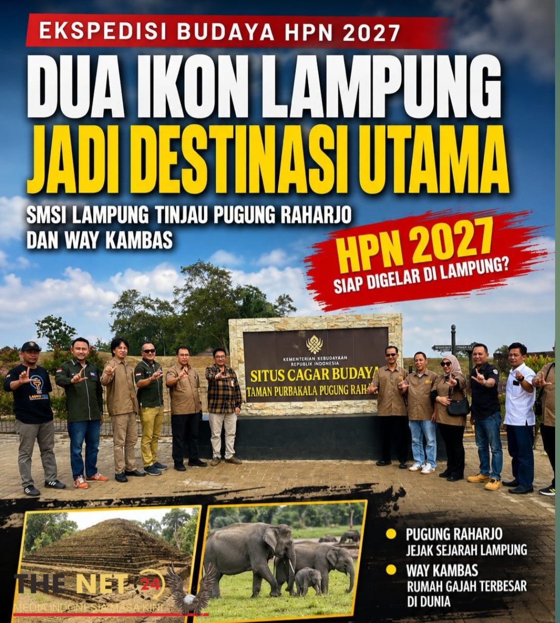 SMSI Lampung Tinjau Pugung Raharjo dan Way Kambas Untuk Ekspedisi Budaya HPN 2027