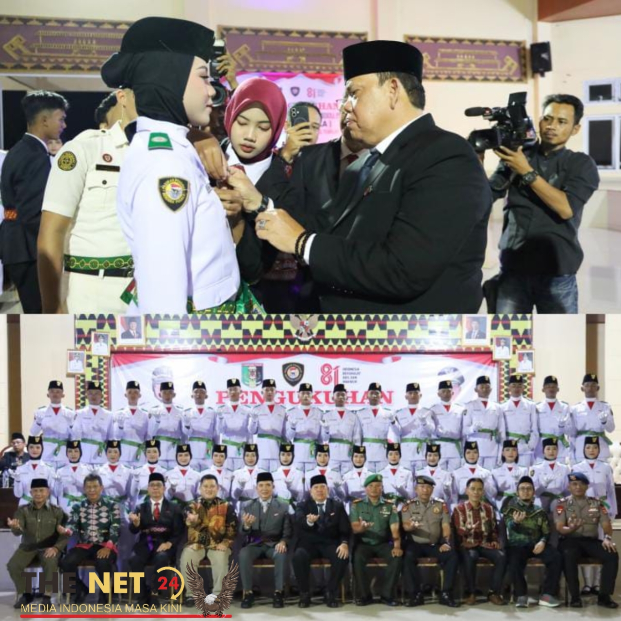 Azwar Hadi Kukuhkan 32 Anggota Paskibraka Lampung Timur