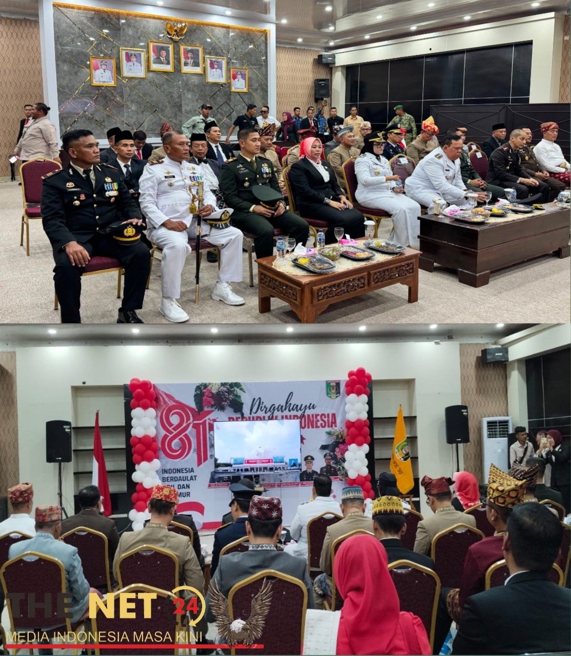 Ikuti Zoom dari Istana, Bupati Lampung Timur Simak Pidato Presiden Prabowo di Aula Pemda