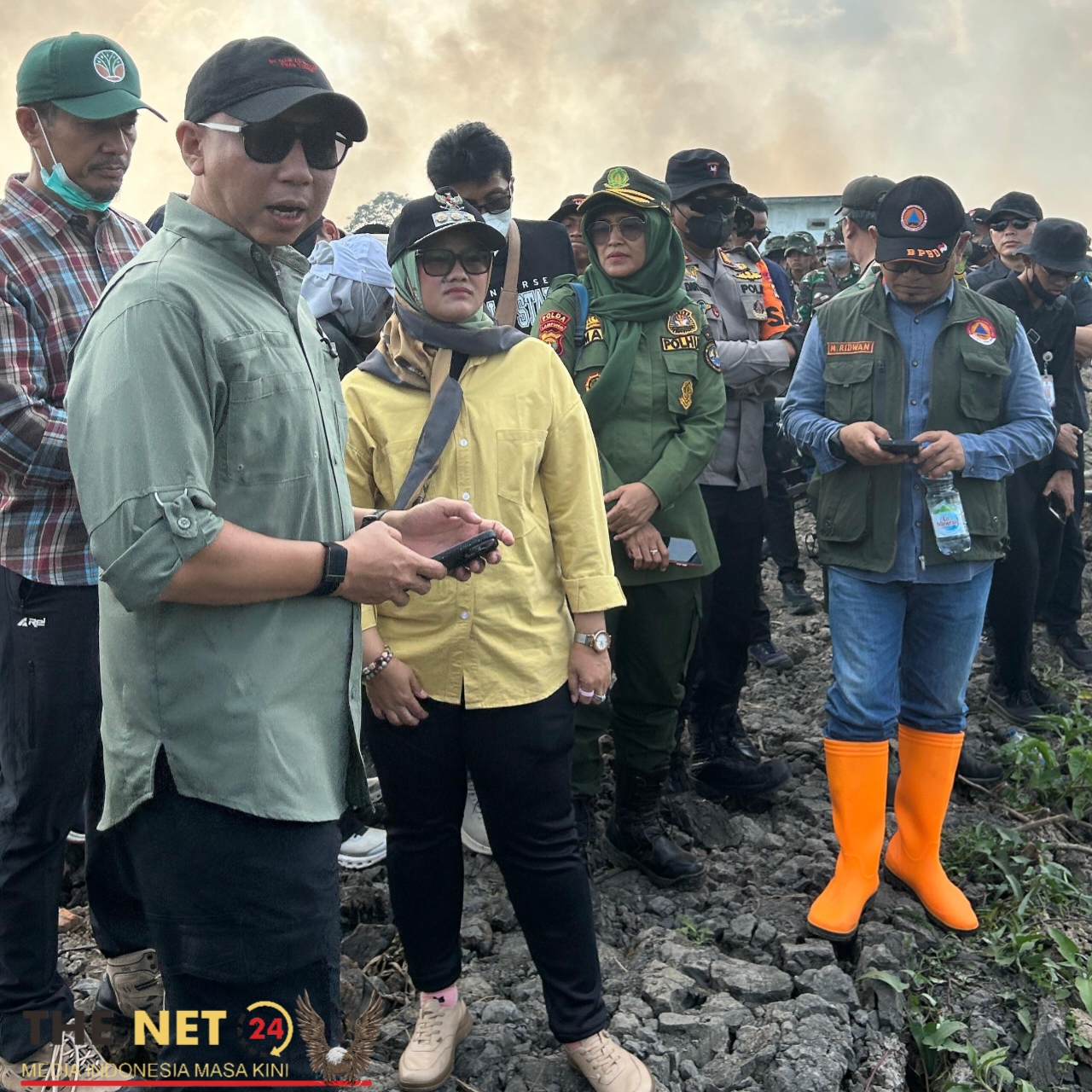 Dampingi Gubernur, Bupati Ela Tinjau Kebakaran Way Kambas: Gerak Cepat Kendalikan Api