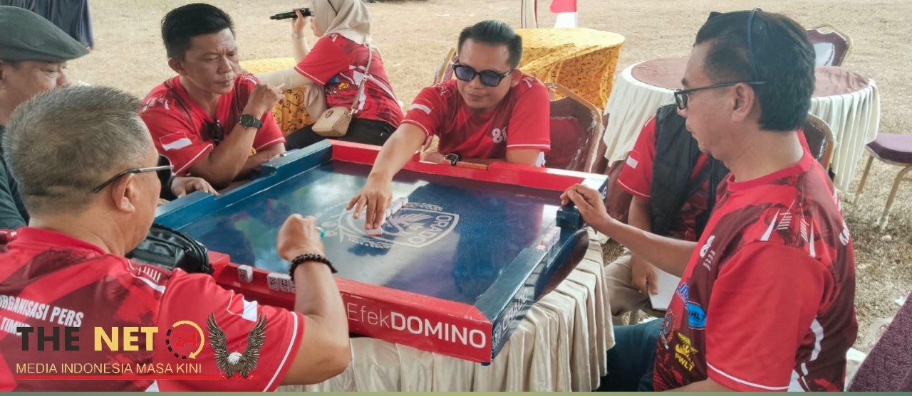 Semarak HUT RI Ke-81, 8 Organisasi Pers Lampung Timur Gandeng ORADO Gelar Lomba Gaple
