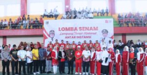 51 Instansi Turun Gor, Pemkab Lamtim Gelar Lomba Senam Meriahkan HUT RI ke-81