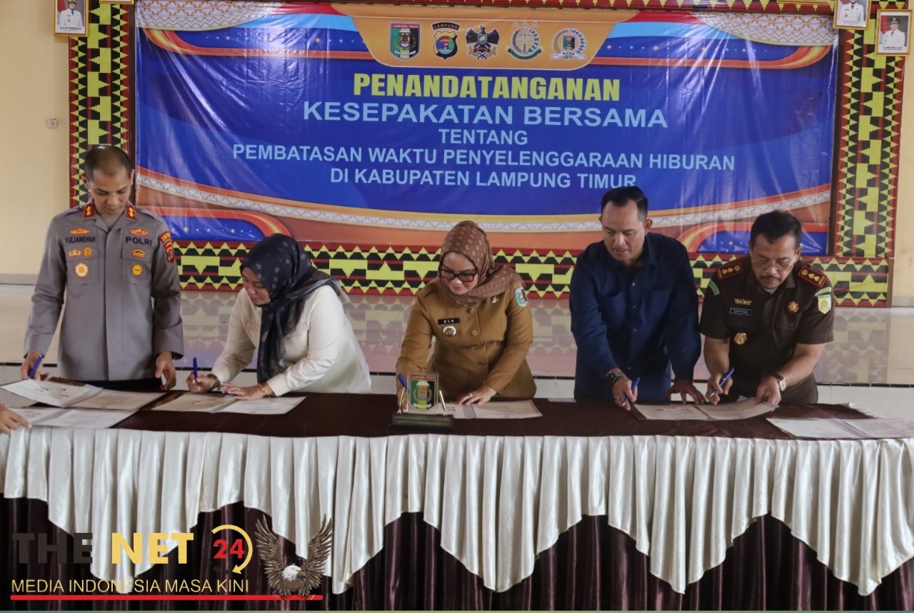 Pemkab Lamtim dan Forkopimda Teken MoU Pembatasan Jam Hiburan, Berlaku Hingga Pukul 17.00 WIB