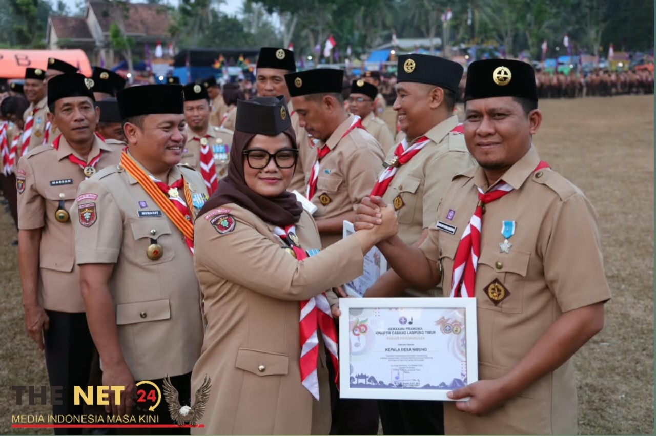 Bupati Lampung Timur Pimpin Apel Hari Pramuka ke-65, Tekankan Pembentukan Generasi Berkarakter